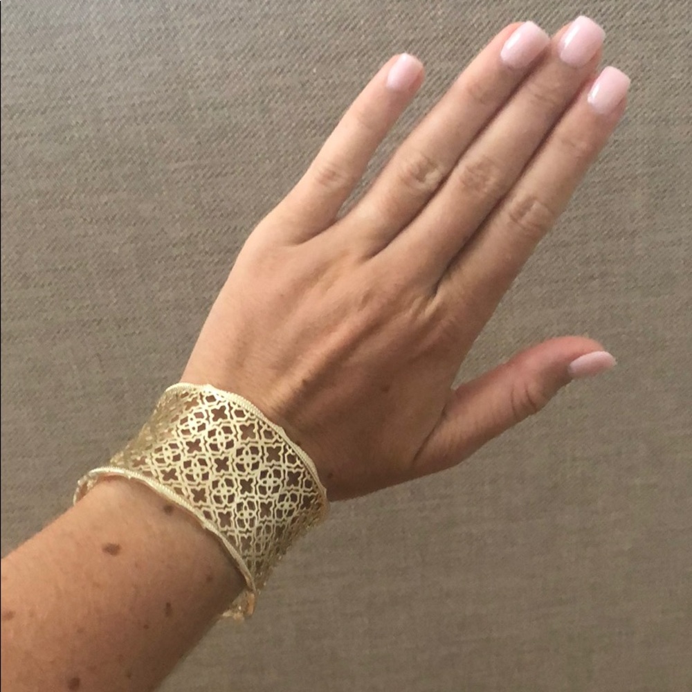 Kendra Scott Candice Gold Cuff Bracelet In Gold